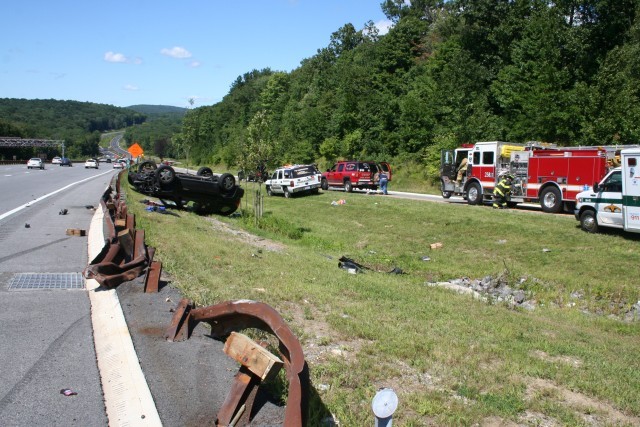 Units Arriving At Rollover on Northbound Taconic Pkwy Near Rt 202 On 8/18/07